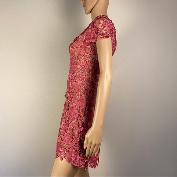 NEW DRESS THE POPULATION LACE ROMPER - Picture 5 of 8